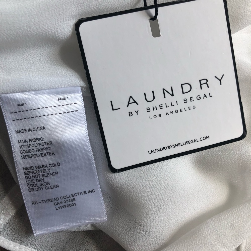 Laundry by Shelli Segal lace white blouse - Picture 7 of 9